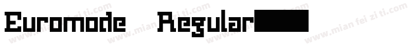 Euromode Regular字体转换